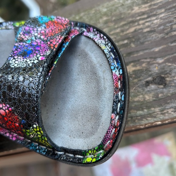 Alegria PG Lite Sandals Size 37 (6.5-7) women’s Multicolor Snake Print comfort - Picture 10 of 12